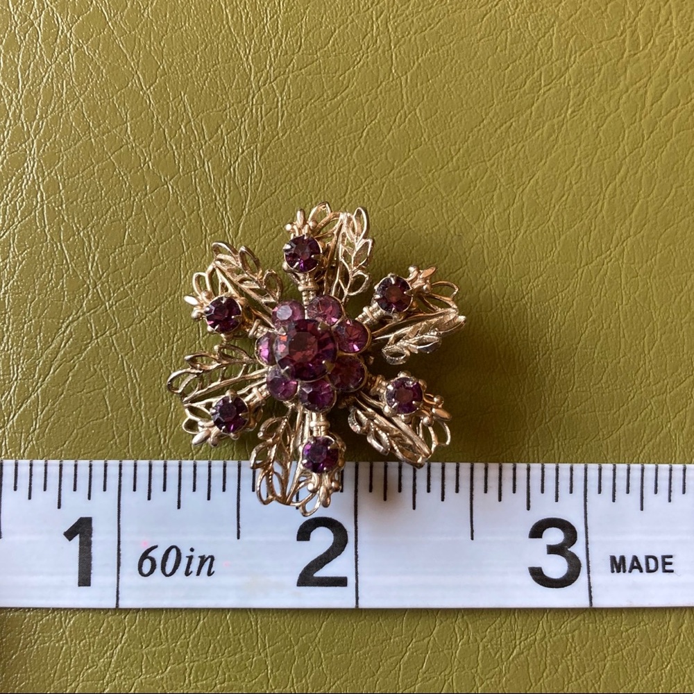 Purple Flower Pin